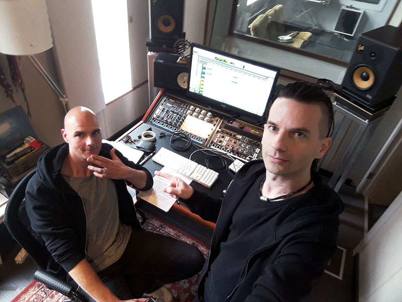 Music producer Wouter Baustein at Motor Music studio Mechelen